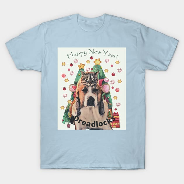 Happy New Year Dreadlocks T-Shirt by PersianFMts